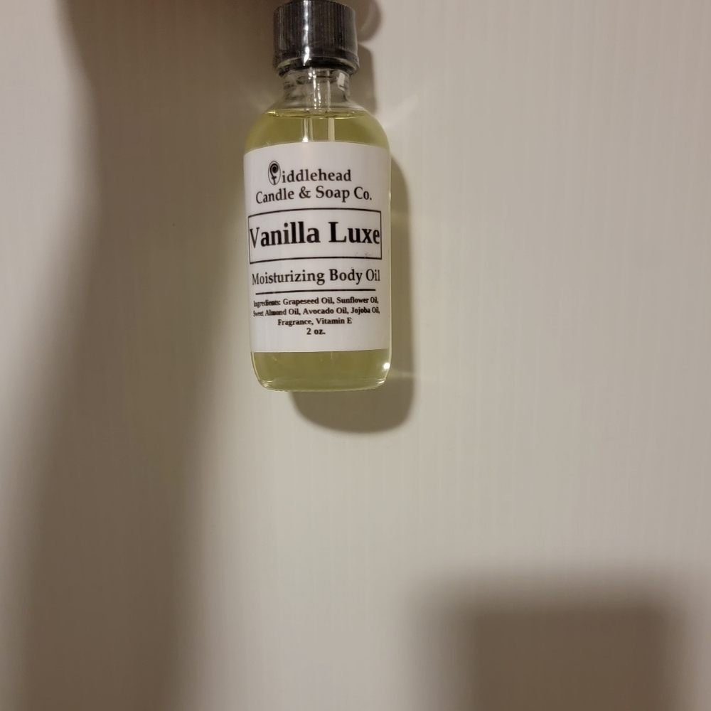 Fiddlehead Vanilla Luxe Moisturizing Body Oil All Natural